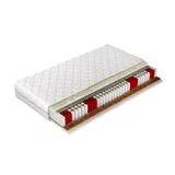 MIRJAN24 Beidseitige Federkernmatratze Live Visco 20 cm, Zweiseitig, Federkernmatratze mit Kokosmatte und Schaumstoff Visco (Maße: 90x200 cm)