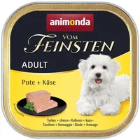 Animonda Vom Feinsten Adult 150g Schale Hundenassfutter 22 x 150 Gramm Pute + Käse