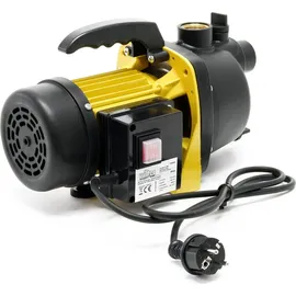 Wiltec Gartenpumpe 3800/h, 1200W, mit Tragegriff & Wasserablassschraube, max. Förderhöhe 48m, für Süßwasser Hauswasserwerk Wasserpumpe Bewässerungspumpe Regenwasserpumpe