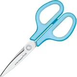 Plus-Japan Büroschere Fitcut Curve, 35052, mit Softgrip, aus rostfreiem Edelstahl, Universalschere, blau, 17,5 cm
