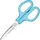 Plus-Japan Büroschere Fitcut Curve, 35052, mit Softgrip, aus rostfreiem Edelstahl, Universalschere, blau, 17,5 cm