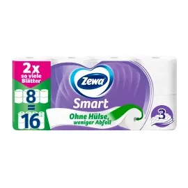 Zewa Toilettenpapier Smart 3-lagig 8 Rollen