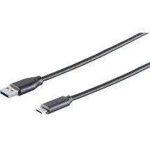 ShiverPeaks USB-A auf USB-C Adapter 1,8 m Schwarz