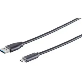 ShiverPeaks USB-A auf USB-C Adapter 1,8 m Schwarz