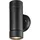 ETC Shop Wandleuchte Kunststoff 8,6x16 cm 2 Flammig Up & Down schwarz