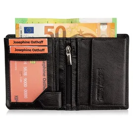 Josephine Osthoff Handtaschen-Manufaktur Josephine Osthoff Geldbörse unisex Portemonnaie schwarz