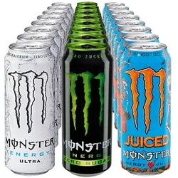 Monster Energy Drink 0,5 Liter Dose, verschiedene Sorten, 24er Pack