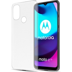 Cadorabo TPU Ultra Slim AIR Hülle (Motorola Moto E30, Motorola Moto E40, Motorola Moto E20), Smartphone Hülle, Transparent