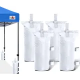 ABCCANOPY Baldachin Gewichte Set von 1.8-54.4 kg Sandsäcke für Pop Up Zelt, Gewichtssäcke für Outdoor Pavillon, Trampolin, Pergola, Weiß (ohne Sand)
