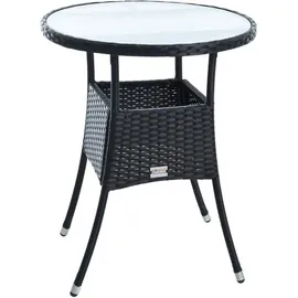 Estexo Polyrattan Set 7-tlg. Schwarz