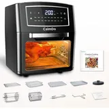 CalmDo Heißluftfritteuse 12L  Airfryer Mini Backofen Heißluft Fritteuse 1500W