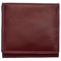 Josephine Osthoff Handtaschen-Manufaktur Josephine Osthoff Geldbörse Damen Wiener Schachtel Portemonnaie Münzbörse gross wallet Herren Geldbeutel echt Leder RFID-Schutz (927), Farbe:Bordeaux