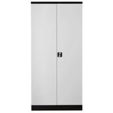 PROREGAL Stahlschrank Bee | HxBxT 195x92x42 cm | Schwarz-Grau