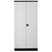 PROREGAL Stahlschrank Bee | HxBxT 195x92x42 cm | Schwarz-Grau