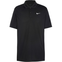 Nike Herren Tennispolo NikeCourt Dri-FIT Solid Polo schwarz