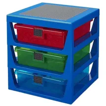 LEGO Schubladenbox 34,6 x 34,6 x 37,9 cm 4-tlg. blau