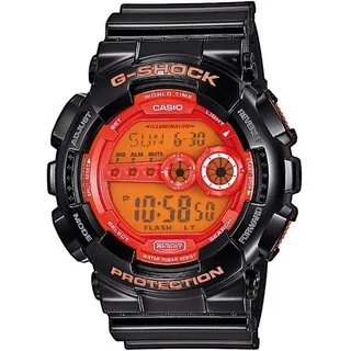 Casio Herren Uhr G-Shock GD-100HC-1ER schwarz rot Armbanduhr