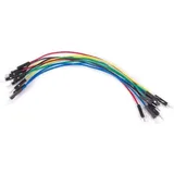 VELLEMAN WJW010 Steckbrücken-Set 15 cm Rot, Blau, Gelb, Grün, Schwarz