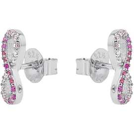 Tom Tailor Ohrstecker Infinity rosa/silber 2100589 4,0 mm
