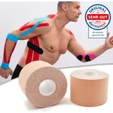 Axion Kinesiologie-Tape Bandage 2 St. Beige 500 cm x 5 cm