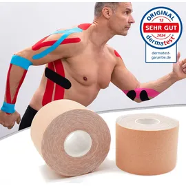 Axion Kinesiologie-Tape Bandage 2 St. Beige 500 cm x 5 cm