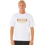 Rip Curl - Icons of Surf UV-Shirt Herren weiß - weiß