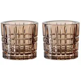 Nachtmann Square Votives Teelichthalter tobacco 2er Set