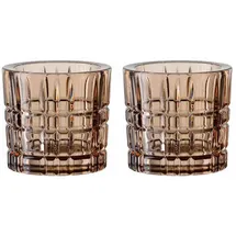 Nachtmann Square Votives Teelichthalter tobacco 2er Set