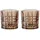 Nachtmann Square Votives Teelichthalter tobacco 2er Set