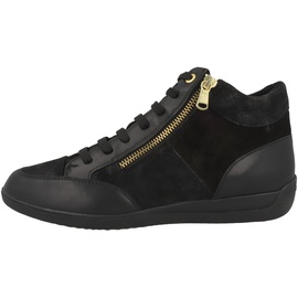 GEOX D Myria B Sneaker, Black, 40 EU
