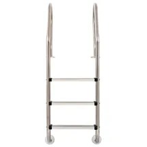 vidaXL Poolleiter 120 cm edelstahl 91760