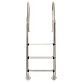 vidaXL Poolleiter 120 cm edelstahl 91760