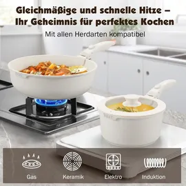 yashe Pfannen-Set 21-tlg. 20 cm + 24 cm + 28 cm