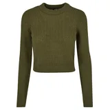 URBAN CLASSICS Short Waffle Pullover Summer Olive 2XL