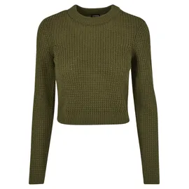 URBAN CLASSICS Short Waffle Pullover Summer Olive 2XL