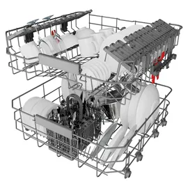 Whirlpool WBC 3C26 Einbau-Geschirrspüler (teilintegrierbar, 595 mm breit, Weiß)