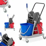 Ulsonix Reinigungswagen mit Presse 2 x 17 L Mehrfarbig