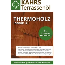 KAHRS Terrassenöl, Thermoholz, 3 L, PET-Kanister