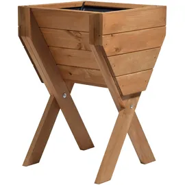 Dobar Kleines Hochbeet 39 x 40 x 61 cm Braun