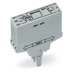 Wago 286-830 Gleichrichtermodul, Eingangsspannung AC 24 V, mit Varistorschutzbeschaltung, grau 286830