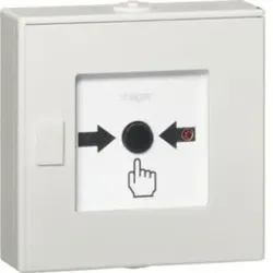 Hager TG558B Funk-Druckknopfmelder, Alarmstop