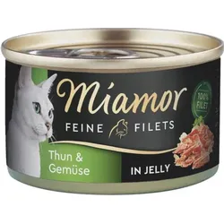 Miamor Feine Filets - Gelee-Dose 100g Thunfisch+Gemüse