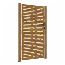 vidaXL Gartentor 100x200 Cm Cortenstahl Quadratisches Design Vidaxl