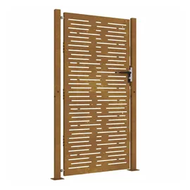 vidaXL Gartentor 100x200 Cm Cortenstahl Quadratisches Design Vidaxl