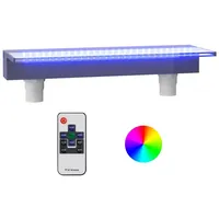 vidaXL Wasserfall Element mit RGB LEDs 60 cm