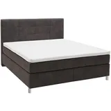 Voleo Boxspringbett, Schlamm, Kunststoff, H2, 7-Zonen, Höhe ca. 18 cm, 180x200 cm, Über- und Sondergrößen erhältlich, gepolstertes Kopfteil, Stoffauswahl, Topper durchgehend, in verschiedenen Größen Partnermatratze mit durchgehendem Bezug, Matratze Härtegraden Topperauswahl, Kopfteilauswahl, Schlafzimmer, Betten, Boxspringbetten