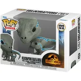 Funko Jurassic World Dominion Velociraptor Blue & Beta 9 cm Sammelfigur