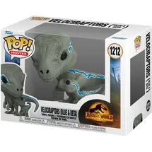 Funko Jurassic World Dominion Velociraptor Blue & Beta 9 cm Sammelfigur