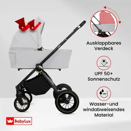 Babylux Kinderwagen Silber