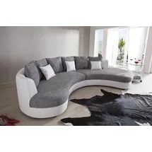 Home Affaire Ecksofa Kunstleder 3-Sitzer Grau